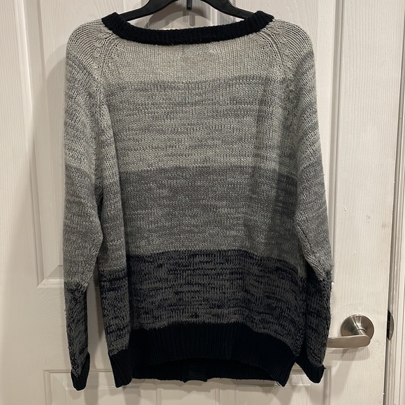 Vintage Cardigan Black/Gray Sz S - Picture 2 of 6